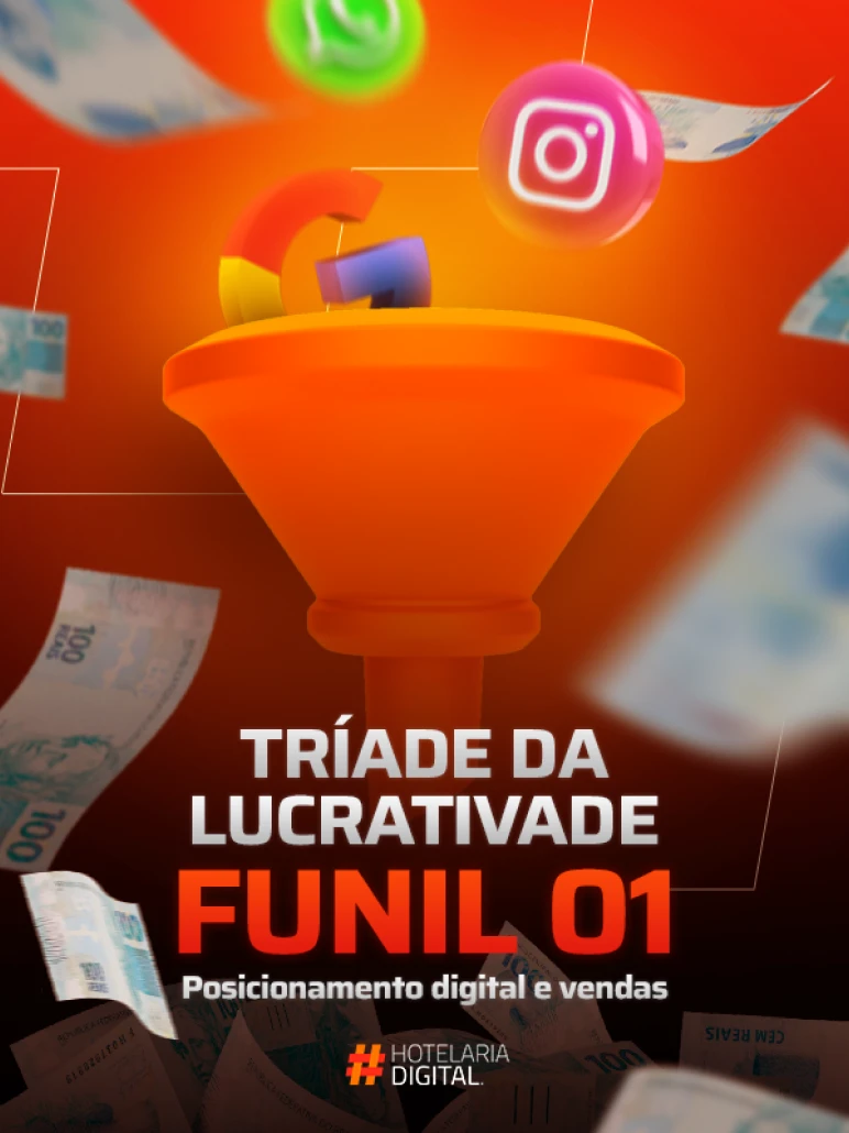 TRIADE DE LUCRATIVIDADE - FUNIL 1 - POSICIONAMENTO DIGITAL E VENDAS DA HOTELARIA DIGITAL